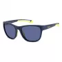Gafas de sol Polaroid Sport PLD7051SFLL - Montura negra mate, lentes grises polarizadas - Unisex - 57/19/130 mm