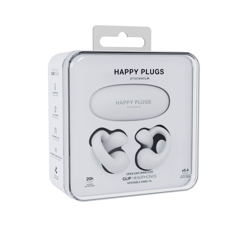 TURA SCANDINAVIA AB Happy Plugs Clip - auriculares True Wireless open-ear (blanco)