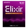 Elixir 16002 cuerdas para guitarra acústica NANOWEB Phosphor Bronze Extra Light (10-47)