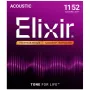 Elixir Strings 16027 cuerdas para guitarra acústica Phosphor Bronze Custom Light NANOWEB (11-52)