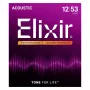 Elixir 16052 cuerdas para guitarra acústica Phosphor Bronze Light NANOWEB (12-53)
