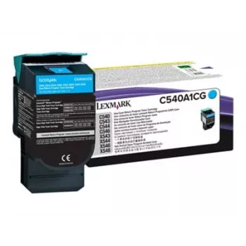 Cartucho de tóner Lexmark C540A1CG cian - rendimiento estándar - para C540, C543, C544, C546, X543, X544, X546, X548