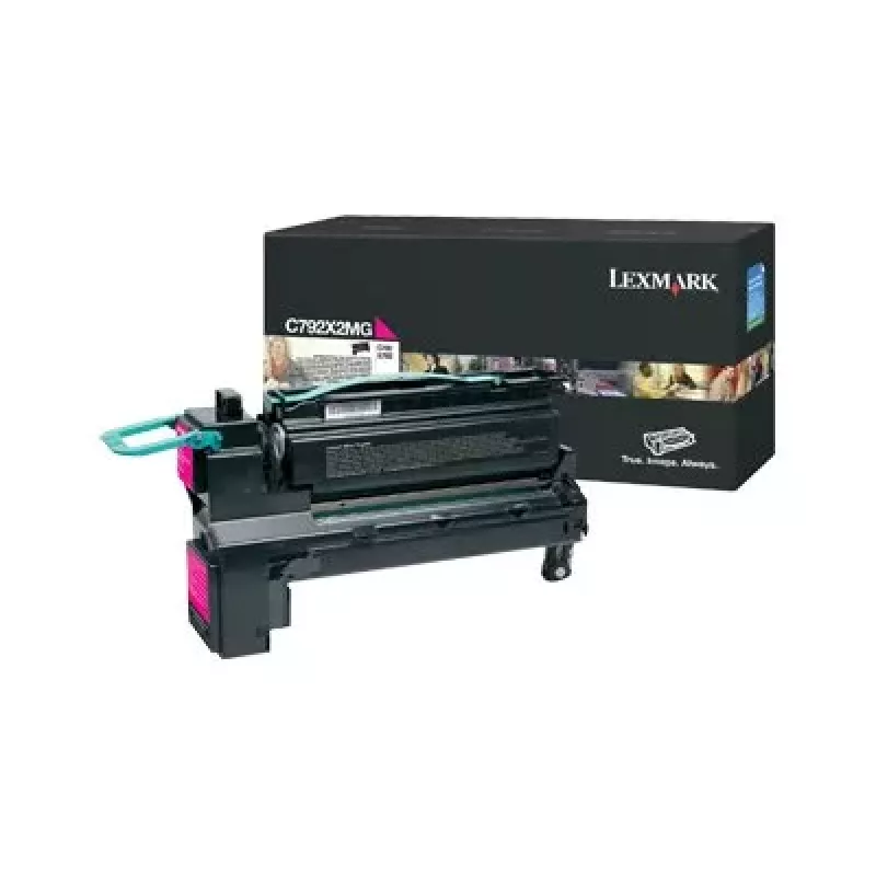 Cartucho de tóner Lexmark magenta de alto rendimiento - C792X2MG