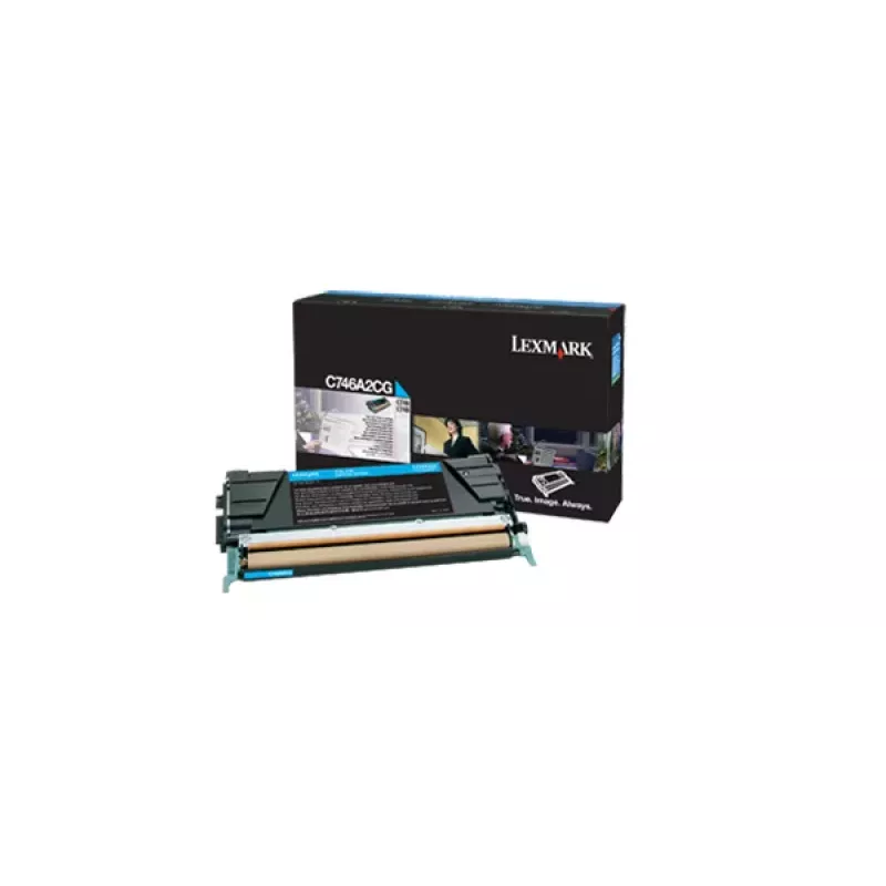 Lexmark Cartucho de tóner original cian LCCP (74C0SC0) - 3.000 páginas
