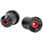 Tilt Bar Ends 22 Size - negro - compuesto de nailon - par