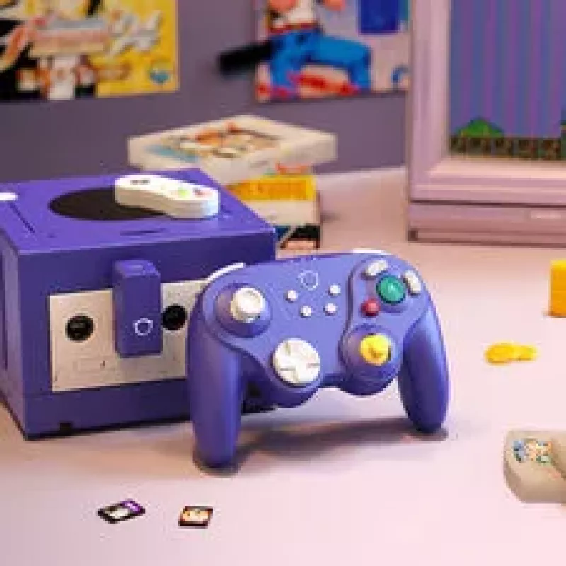 Mando NYXI Warrior para Switch 1 y 2 - morado