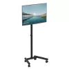 MANHATTAN Soporte compacto para TV y monitor con ruedas 13-50 inch inclinable y regulable en altura, hasta 20 kg, negro (462464)
