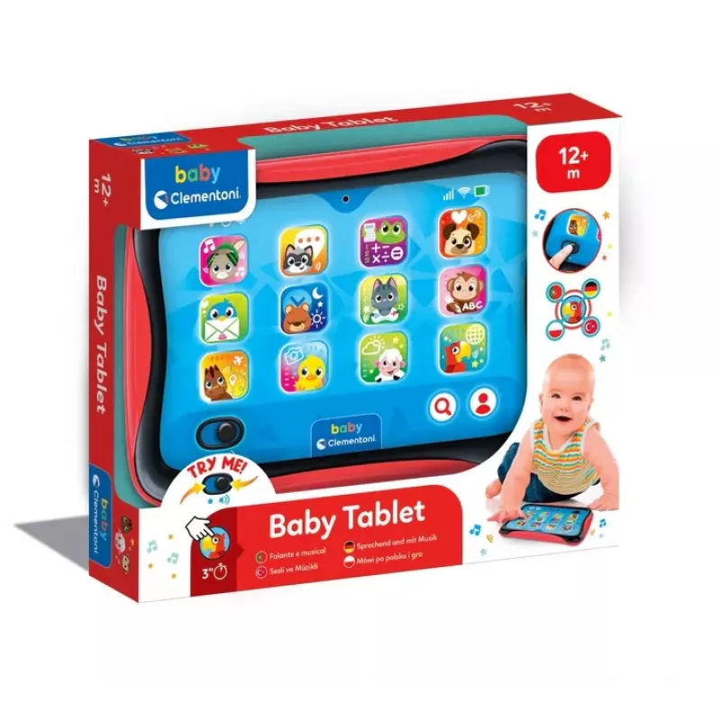Tablet Parlante Infantil Clementoni 17535 - Juguete Electrónico Educativo para Niños a partir de 12 Meses