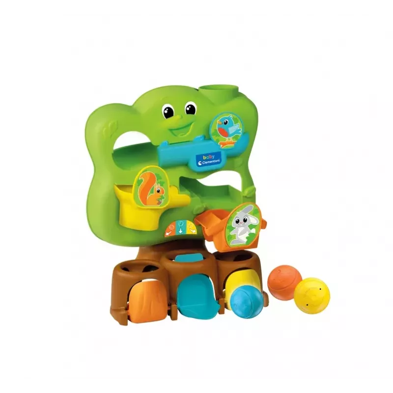 Juguete Lógico Baby de Clementoni – Árbol Mágico de Colores con Bolas 17580