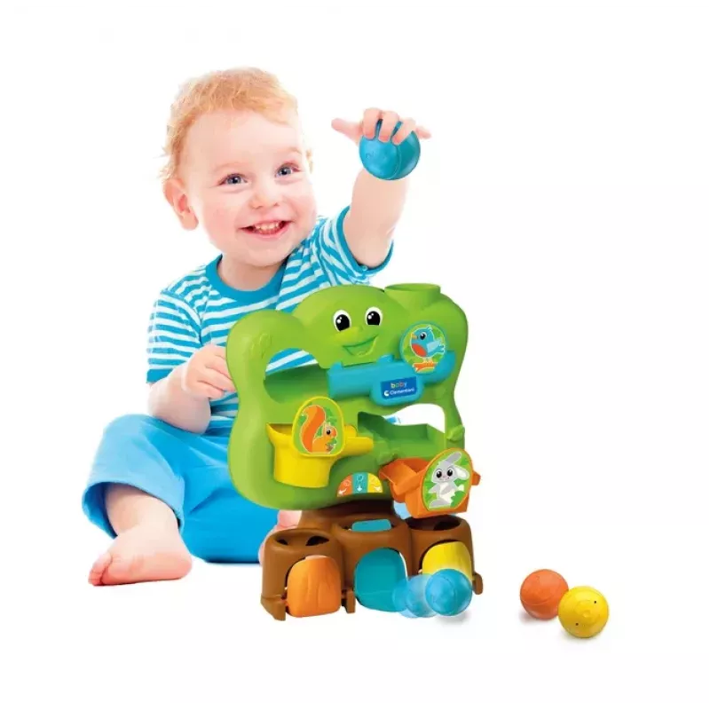 Juguete Lógico Baby de Clementoni – Árbol Mágico de Colores con Bolas 17580