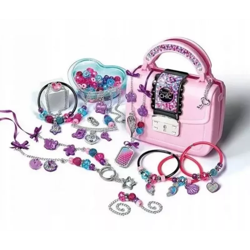 Set DIY Crazy Chic: Bolso Crazy con Abalorios y Pulseras Clementoni 17651