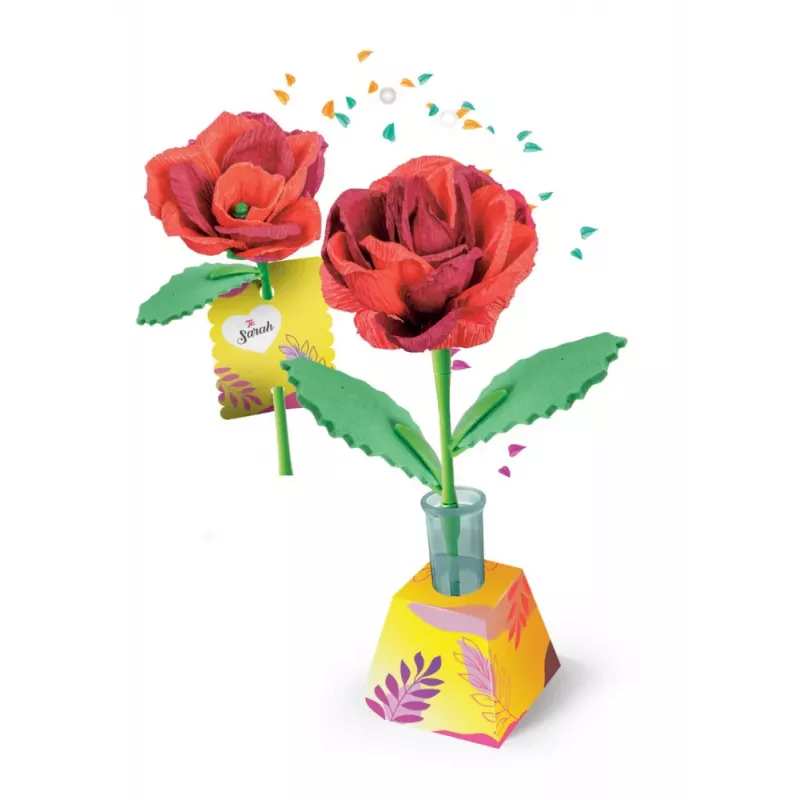 Clementoni Idea Art Set Creativo Mini Flower Factory – Rosa 18168