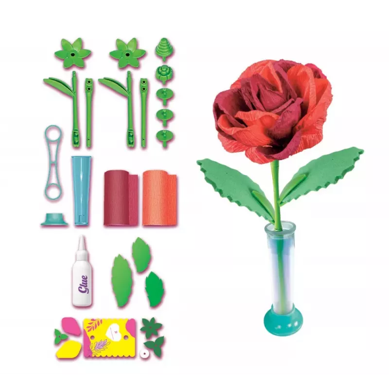 Clementoni Idea Art Set Creativo Mini Flower Factory – Rosa 18168