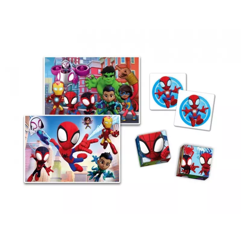 Clementoni Marvel Spidey set educativo puzzle, memo y bloques 18295