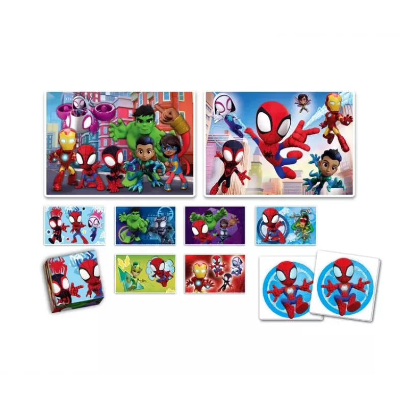 Clementoni Marvel Spidey set educativo puzzle, memo y bloques 18295