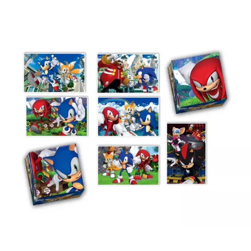 Set educativo Clementoni puzzle, memo y bloques de construcción Sonic 28389