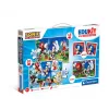 Set educativo Clementoni puzzle, memo y bloques de construcción Sonic 28389