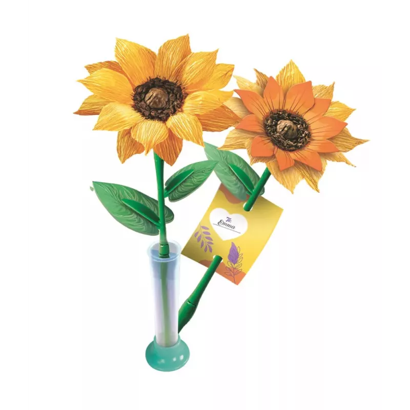 Clementoni Idea Art Kit Creativo Mini Fábrica de Flores Girasol 18347
