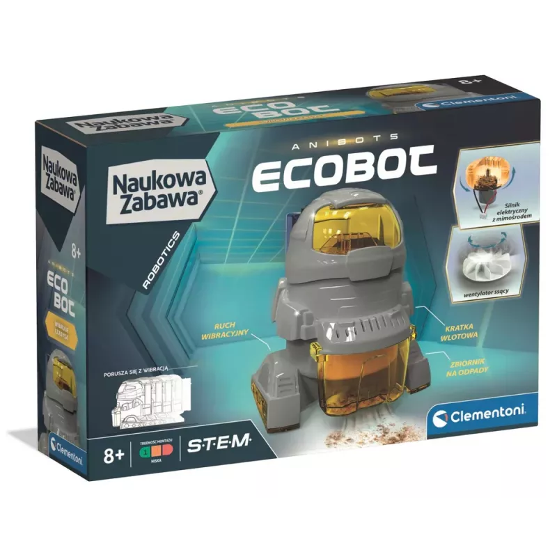 Clementoni Science & Play Robot EcoBot Kit de Construcción (Idioma Polaco) 50061
