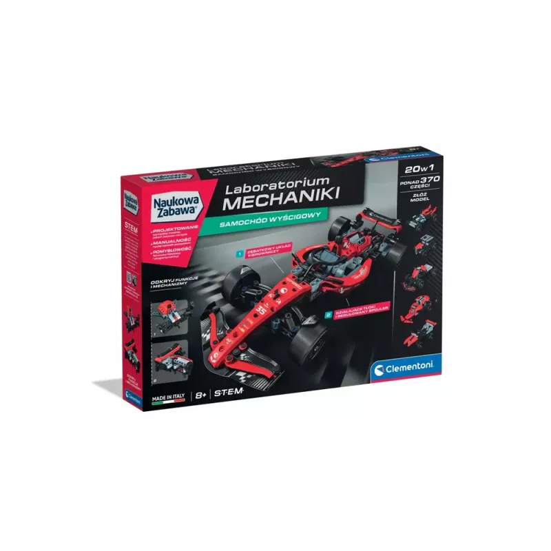 Science & Play – Laboratorio de Mecánica Coche de Carreras Versión Polaca Clementoni 50403