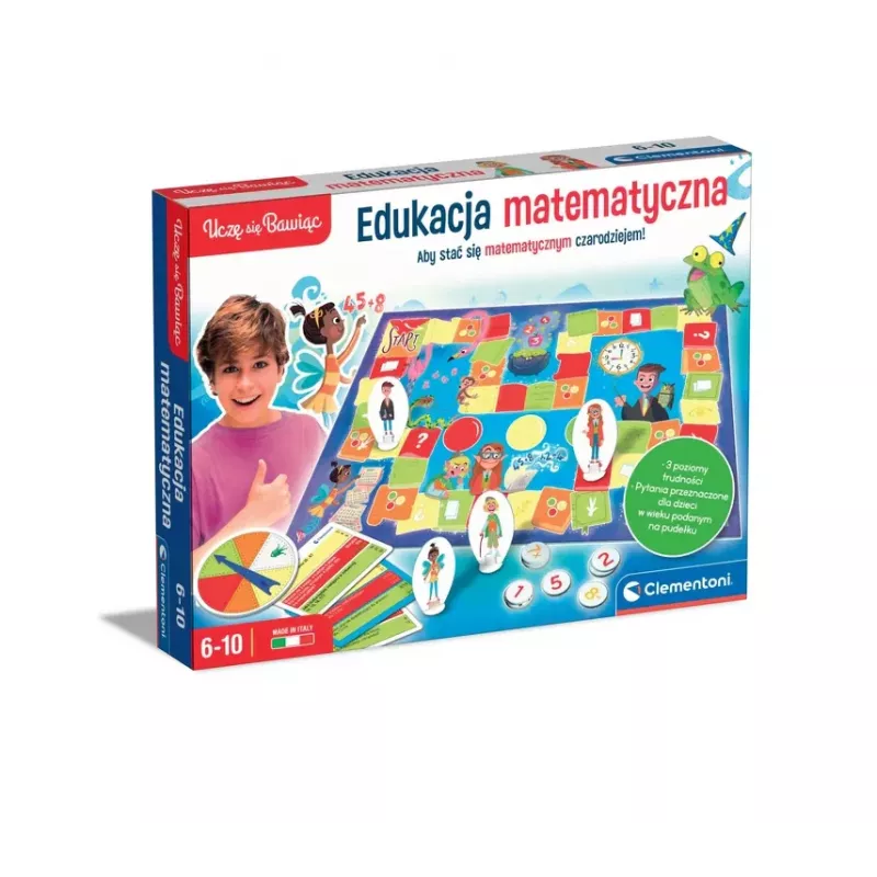 Clementoni Naukowa Zabawa Juego de Mesa Educativo Matemáticas Aprendiendo Jugando 50778