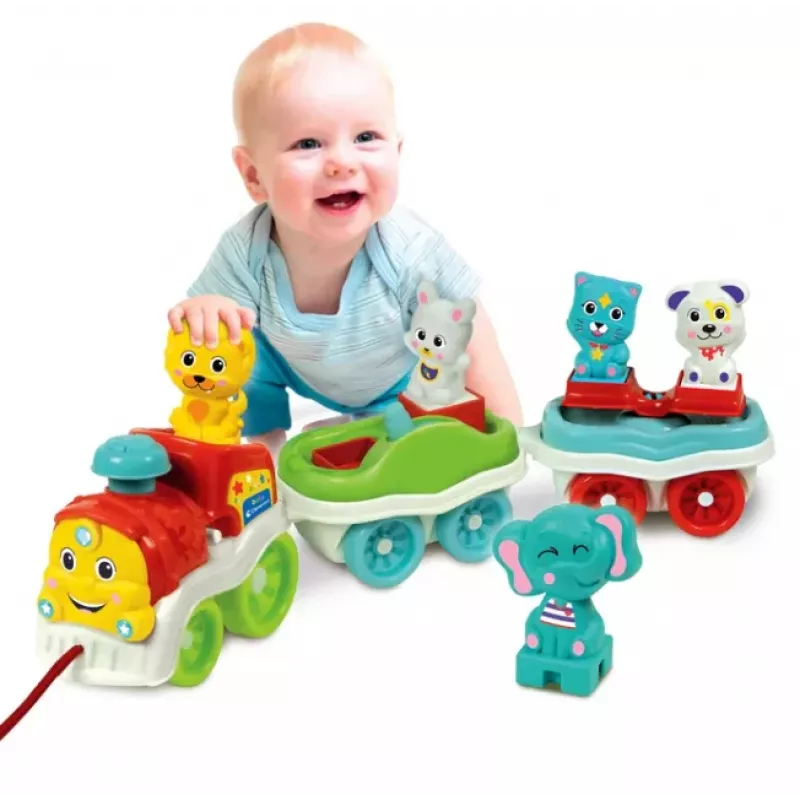 Clementoni Tren de Animales Interactivo Idioma Polaco 50802