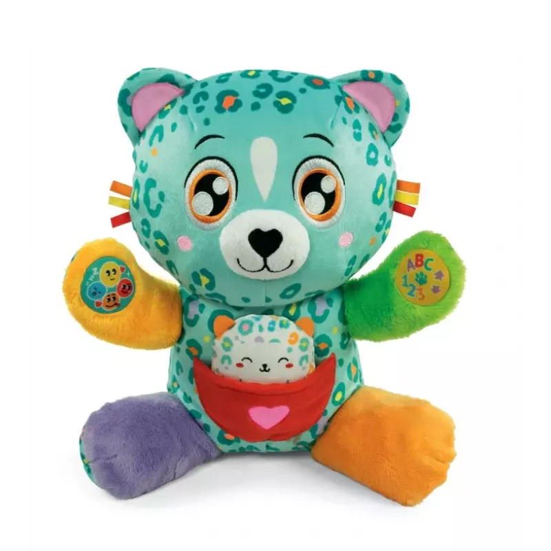 Peluche Interactivo Sweet Leopards Mamá Cariñosa Chita Idioma Polaco Clementoni 50935