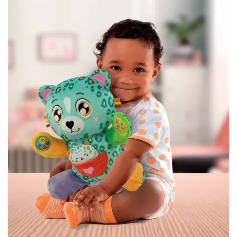 Peluche Interactivo Sweet Leopards Mamá Cariñosa Chita Idioma Polaco Clementoni 50935