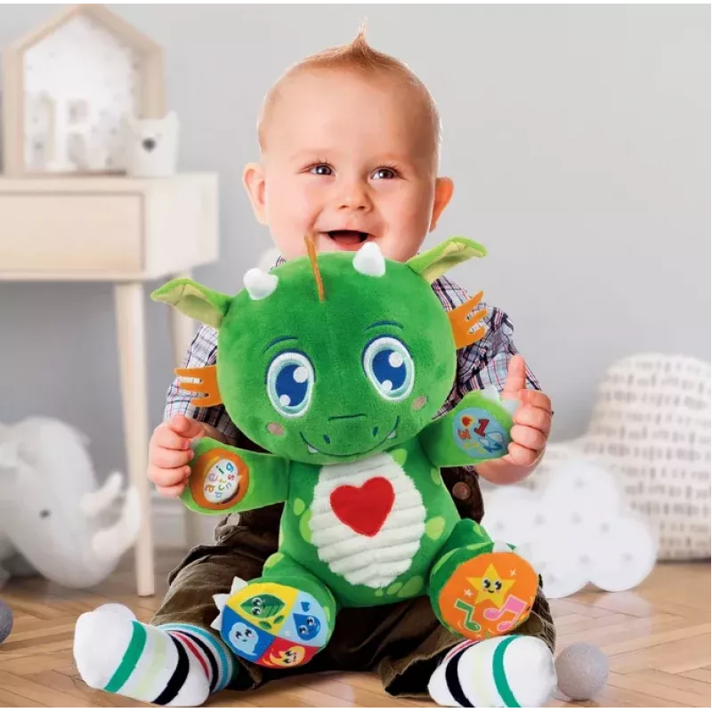 Clementoni Baby Dragón Amigable Juguete Educativo Interactivo - Idioma Polaco - 50938