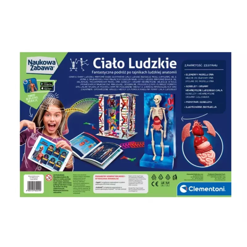 Science Fun Cuerpo Humano Idioma Polaco Clementoni 60249