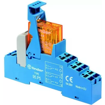 Finder FIN 48.P5.7 24V - Relé de acoplamiento - Push-In 2 conmutadores 24 V DC