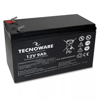 TECNOWARE batería de plomo-ácido sellada 12V 9Ah con conectores Faston 6,3mm
