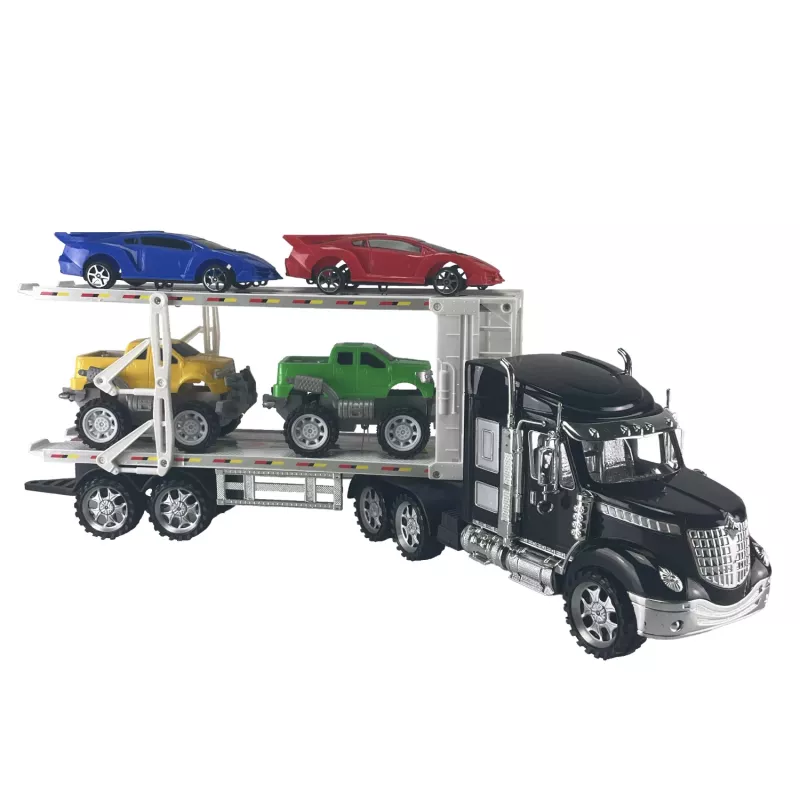 Koala Games G2591 Camión transportador de coches con 4 coches de fundición