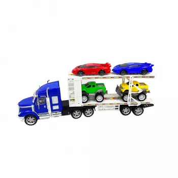 Koala Games G2591 Camión transportador de coches con 4 coches de fundición