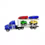 Koala Games G2591 Camión transportador de coches con 4 coches de fundición