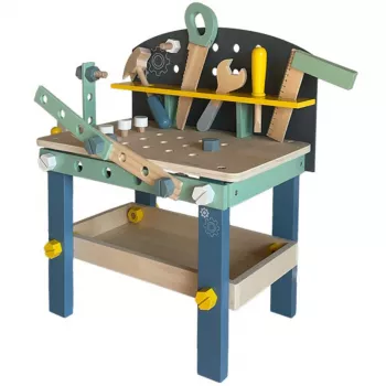 Koala Games G2595 Banco de trabajo de madera con accesorios