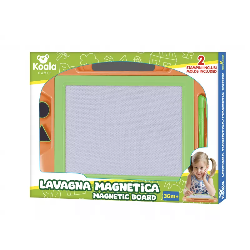 Koala Games G2598 Tablero magnético - Ludo y Serpientes y escaleras - Juego de viaje plegable para 2-4 jugadores - multicolor