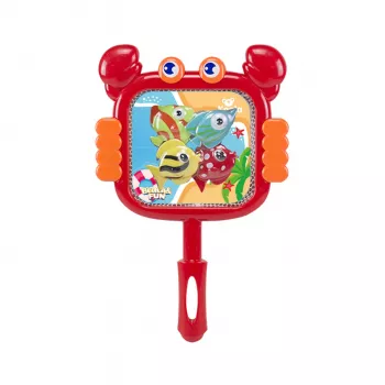 Koala Games G2663 Red con forma de cangrejo - rojo/naranja, plástico duradero y tejido de poliéster, certificado CE, para juegos de agua, playa, piscina, baño, a partir de 3 años