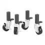 SABELT SIM RACING Sabelt kit de ruedas, rodillos de alta carga, para rig de sim racing - negro, set de 4 piezas