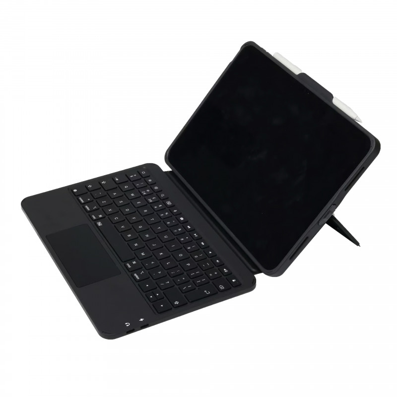 DEQSTER Prime funda con teclado para iPad 10.ª generación (2022) UK QWERTY negro