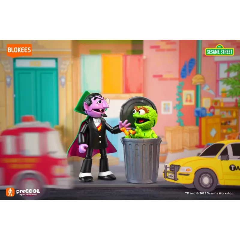 BLOKEES SESAME STREET FIGURES preCOOL S1 - Figura coleccionable de construcción COUNT VON COUNT