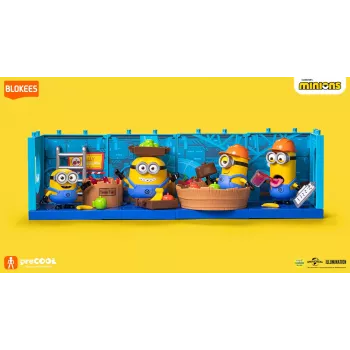 BLOKEES Minions preCOOL S1 - Figura coleccionable de construcción Otto the Fruit Handler