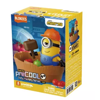 BLOKEES MINIONS preCOOL S1 - Figura coleccionable de construcción STUART THE JELLY MAKER