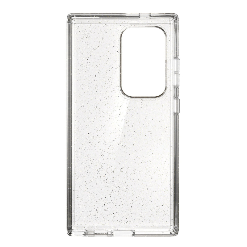 Speck Presidio Lux Glitter Funda para Samsung Galaxy S24 Ultra (Clear / Gold Glitter)