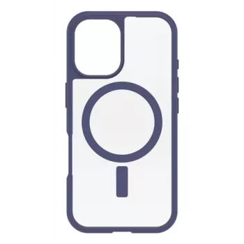 OtterBox React funda MagSafe para Apple iPhone 16 Space Cadet Clear/Purple (77-96247)
