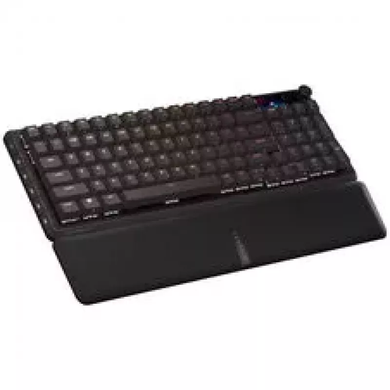 Corsair Vanguard 96 teclado gaming inalámbrico, mecánico, RGB, pantalla LCD, distribución DE - negro