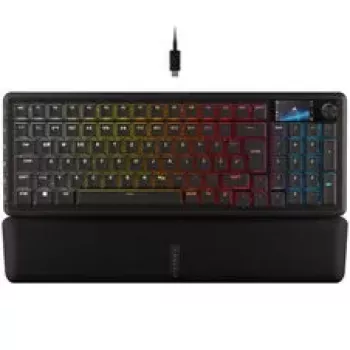 Corsair Vanguard 96 teclado gaming inalámbrico, mecánico, RGB, pantalla LCD, distribución DE - negro