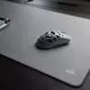 CORSAIR MM alfombrilla gaming para ratón, superficie de tela, bordes antideshilachados - gris, XL