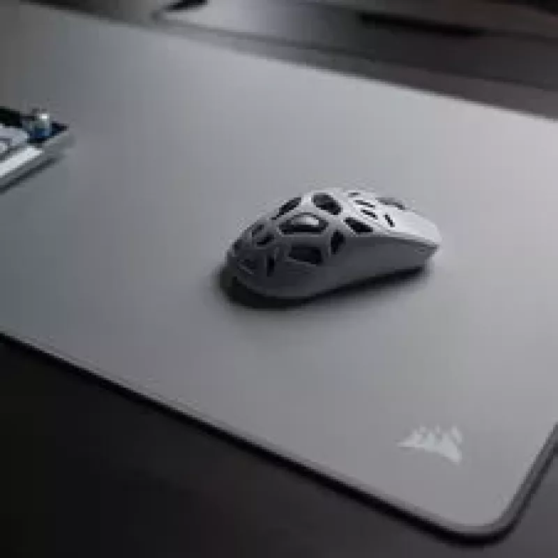 CORSAIR MM alfombrilla gaming para ratón, superficie de tela, bordes antideshilachados - gris, XL
