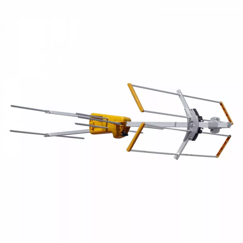 TELEVES Yagi V BIII Antena VHF, 5 elementos, 174-230 MHz, 7,5 dBi, conector F, exterior, negra